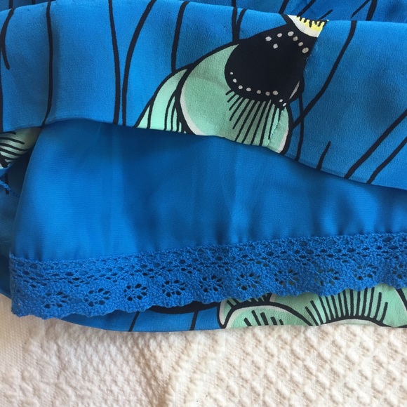 Anthropologie Sariah Palma Silk Floral Dress Sz 2 - Picture 5 of 6